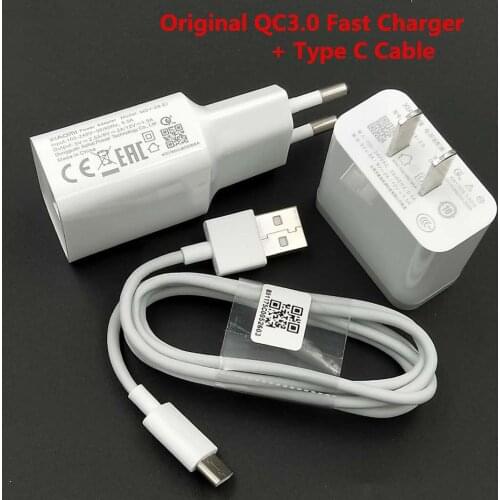 Original Xiaomi Fast Charger USB QC3.0 Quick Charge adapter Type C Cable For Mi CC9 CC9E 9t 9se 8 8SE 6 6X 5 5c Redmi Note 8 pro