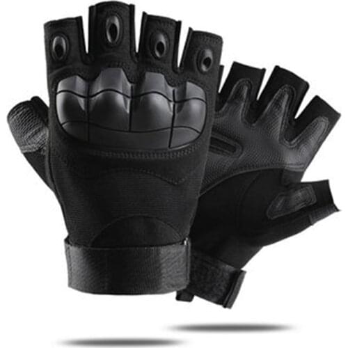 Soft Knuckle Fingerless Tactical Gloves Military Army Mittens Combat Motorcycle Shooting Airsoft Paintball Bicycle Mens Gloves