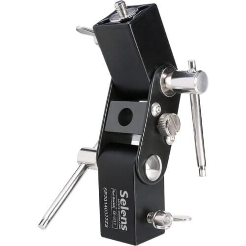 Selens universal Speedlite Flash hot Shoe bracket holder stand screw mount L-Shape for Softbox Umbrella