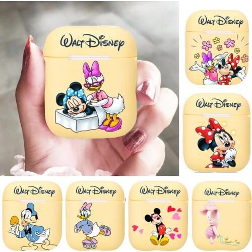 Mickey Mouse Donald Duck Silicone Case For Apple Airpods 1/2 Cover Protective Earphone Case Headphones Cases Protective For Appl