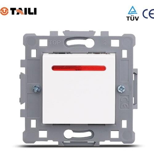 TAILI EU standard DIY one gang two way wall switch mechanism light switch mechanism TL0607-OS