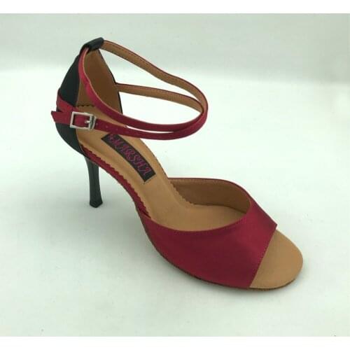 New Fashion womens latin dance shoes ballroom salsa dancing shoes tango party & wedding shoes in two tone colour 6237BB