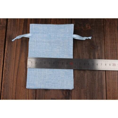 10*15cm 1000pcs Handmade Jute Drawstring Burlap Bags For Wedding Party Christmas Gift Jewelry Pouches Packaging Bags