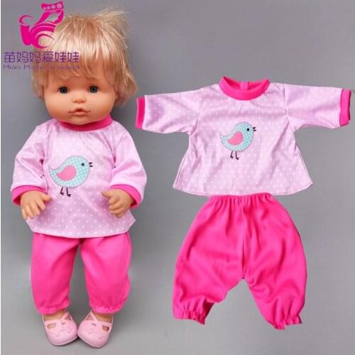 16 Inch Baby Doll Pink Clothes Trousers Fit 38cm Doll Nenuco Ropa Y Su Hermanita Coat Pants