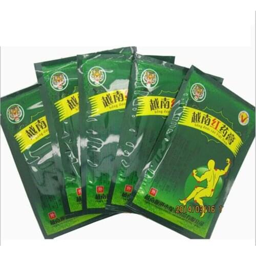 16PCS/Lot Vietnam Red Tiger Balm Plaster Muscular Stiff Shoulders Chronic Pain Relieving Patch Massage Relaxation Health Care