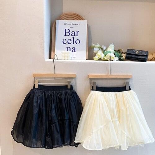 2021 Korea style girls skirt autumn cotton fashion girls skirts kids clothes 1-7 years