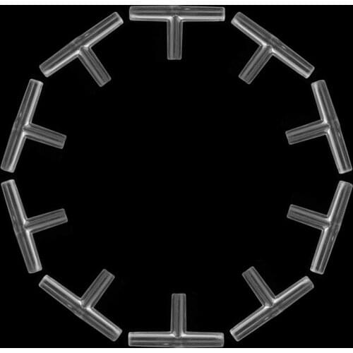 10Pcs Aquarium 3 Way T Connector Tubing Air Valves for Fish Tank Oxygen Pump