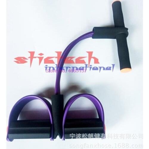 By dhl or ems 50pcs Fitness Resistance Bands Latex Pedal Exerciser Women Men Sit Up Pull Ropes yoga fitness equipment tic foot