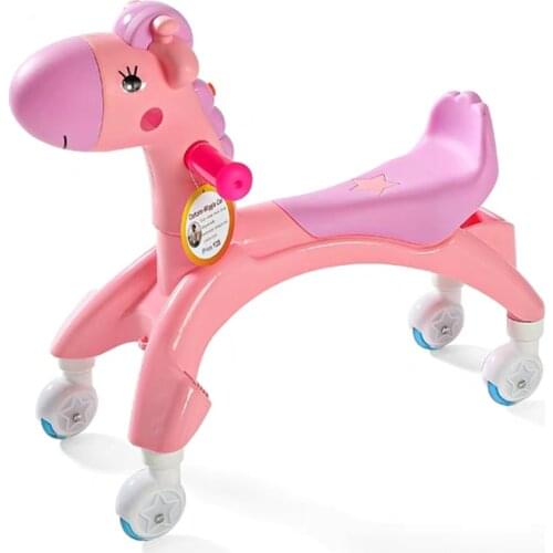 Childrens Toy Car Ride on Toy Car Baby Walker 1-3Years Old Universal Wheel Swinging Car Ride on Toys