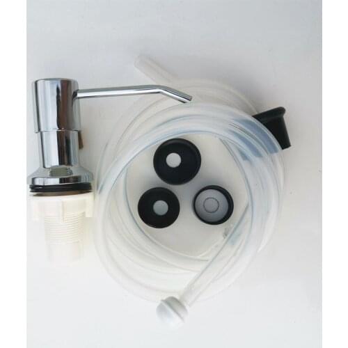 Kitchen liquid soap dispenser, black ABS plastic sink, built-in fluid pump, bathroom extension/dispenser Pump Connect to bottle