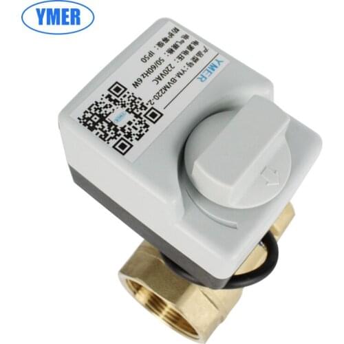 Electric two-way ball valve with manual function for solar water heater switch to cut off two-way valve for water supply system