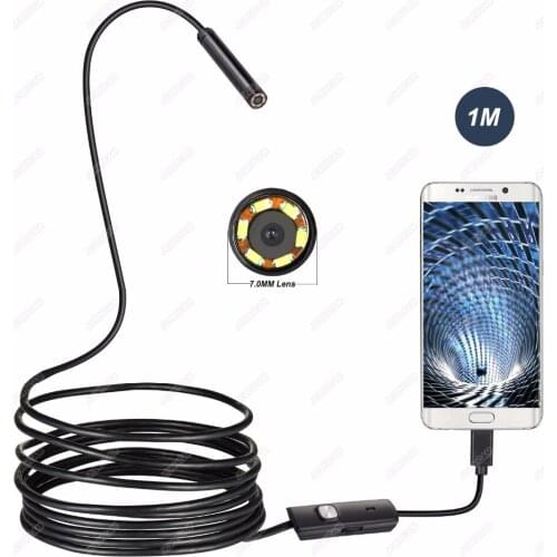Hot 1M 2M 3M 5M Mini Camera 7mm lens Endoscope inspection Pipe IP67 Waterproof 640P HD micro USB mini Camera For Android Phone