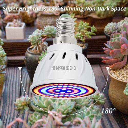 GU10 Led Hydroponics Plant Lamp 220V Led Full Spectrum E27 Fitolampy MR16 Phyto Light E14 Seedlings Bulb B22 Indoor Growing Lamp