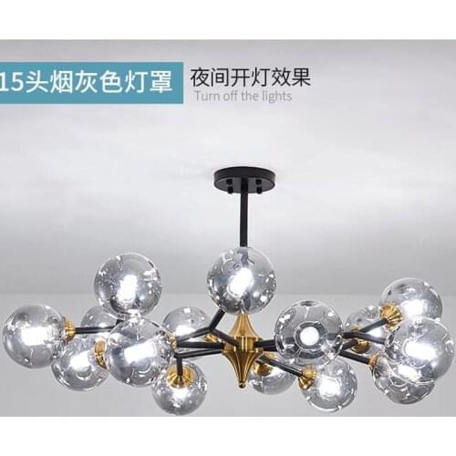 Modern luxury chandelier for Dining Room Kitchen Living Room Bedroom glass ball chandelier Indoor farmhouse lighting