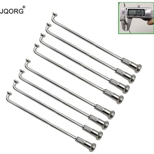 Material 304 Stainless Steel Lighting Sliver Polishing Surface Motocross Spokes Diameter 3,5 mm Round Body Motorcycle Spokes