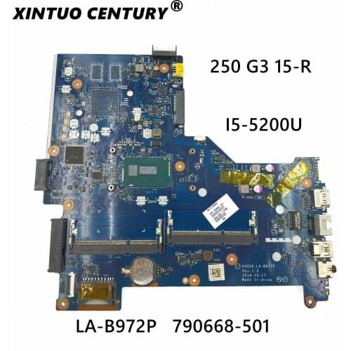FOR HP Pavilion 15-R Laptop Motherboard 790668-501 790668-001 790668-601 LA-B972P DDR3L W/ I5-5200U 100% Test work