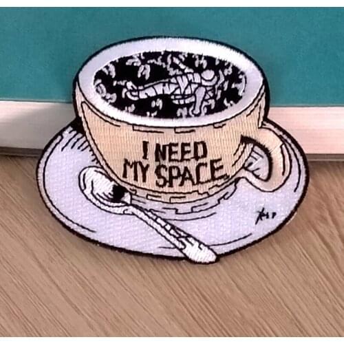 Iron On Patch I Need Space Patch Embroidery Patches For Clothing DIY Wilderness Badge Patches For Clothes Applique Accessory