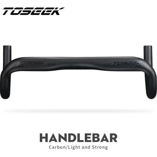 NEW TOSEEK UD Matte Full Carbon Fiber Bicycle Road Handlebar Bike Bent Bar Handlebar 31.8 x 400/420/440mm
