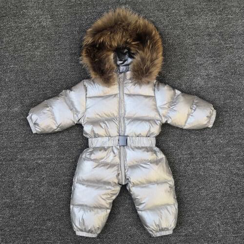 Russia new born baby clothes winter jumpsuit warm outerwear & coats jacket for girls baby clothing boys parka snow wear romper