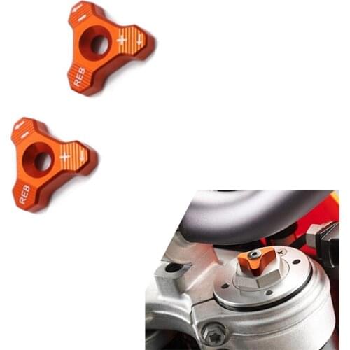 Orange 48mm Front Shock Fork Knob Adjuster For SX SX-F EXC XC-W 690 SMC ENDURO