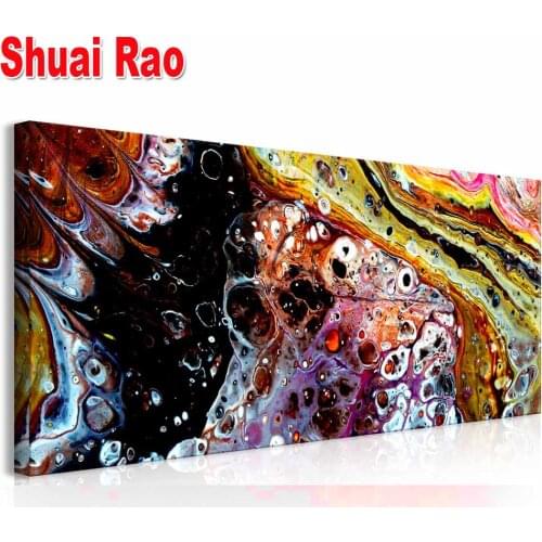 Full Square Round Diamond Painting Orange Abstract 5D DIY Diamond Embroidery Sale Mosaic Picture Of Rhinestone Home Decor B122