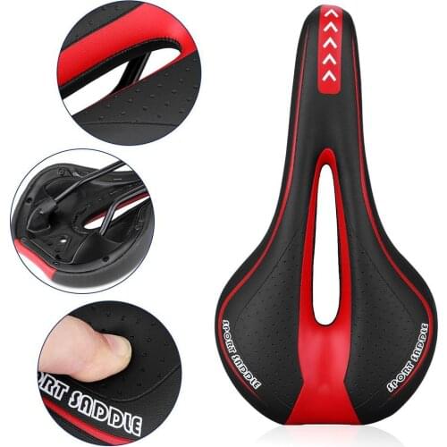 Silicone Gel Extra Soft Bicycle MTB Saddle Cushion Bicycle Hollow Saddle Cycling Road Mountain Bike Seat Bicycle Accessories