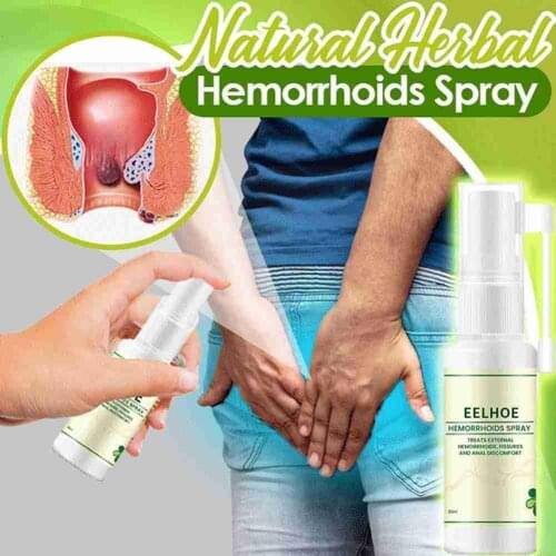1 Pcs 30ml Chinese Hemorrhoids Spray Health Care 100% Herbal Treatment Relieve Pain Anal Traditional Powerful Hemorrhoids P H2I5