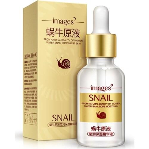 IMAGES Snail Extract Serum Face Essence Anti Wrinkle Hyaluronic Acid Anti Aging Collagen Whitening Moisturizing Face Care Beauty