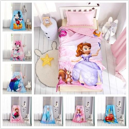 Disney Princess Sofia Elsa thin comforter 3d Cartoon McQueen summer quilt cotton cover children bedroom decor soft blanket kid