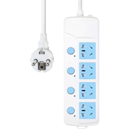 Power Strip UK US AU Europe EU Plug to China Socket Outlet Individual Switch Contorl Power 1.5/3/5 Extension Socket 10A 250V