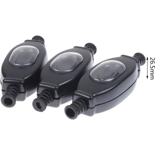 Waterproof in line switch cord switch round wire double cut switch Dust switch