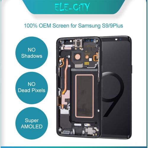 LCD For Samsung Galaxy S9 LCD Touch Screen Super AMOLED Display Digitizer Assembly Replacement NO Burn Shadows New