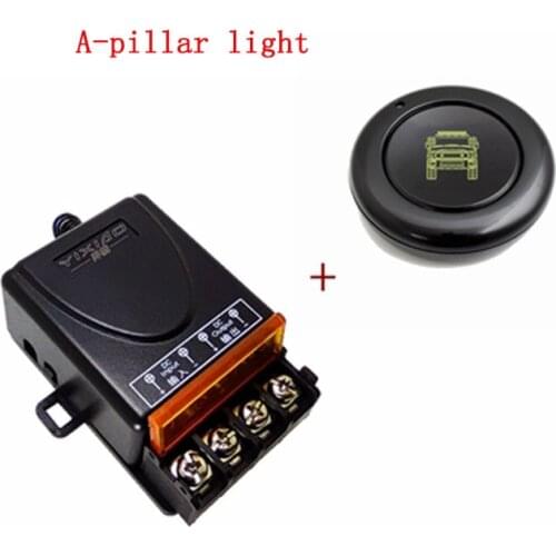 1PC DC 12V 30A A-pillar light Front Fog Lights Headlight LED 4 Channel Switch Wireless Remote Control Switch For Automotive