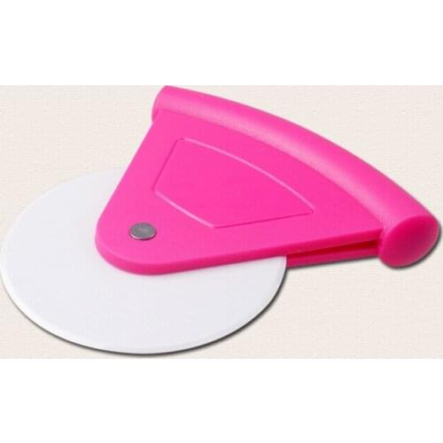 1PC New Arrival Stainless Steel Pizza Cutter Round Shape Pizza Wheels Cutters Cake Bread Knife Cutter Pizza Tools OK 0257