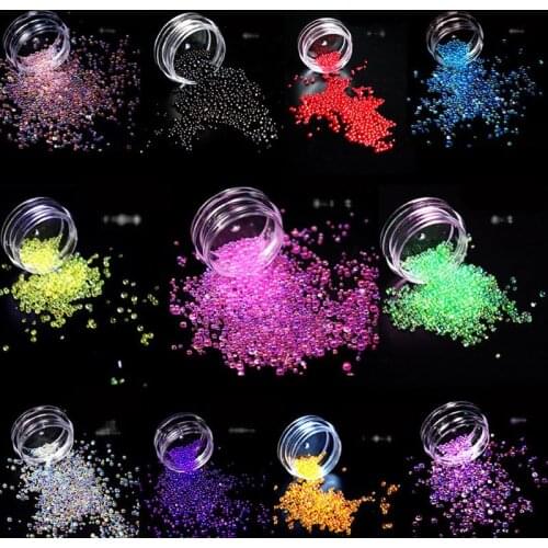 12 boxes of mixed mini bubble ball beads 1-3 mm beads epoxy resin mold jewelry filling tools DIY jewelry supplies