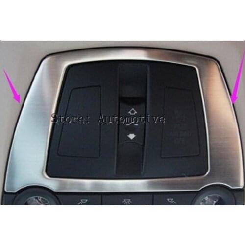2010-2015 Stainless Steel Front Reading Light Lamp Cover For BMW 5GT F07