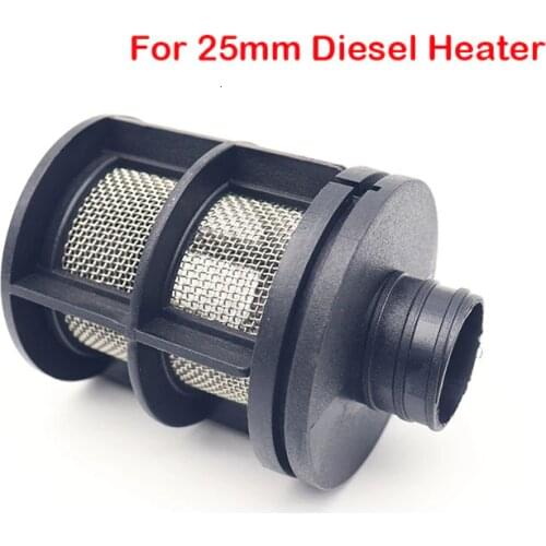 25mm Auto Air Intake Filter Pipes Tube Silencer For Webasto Dometic Eberspacher Car Air For Diesel Heater Parking Heater Black
