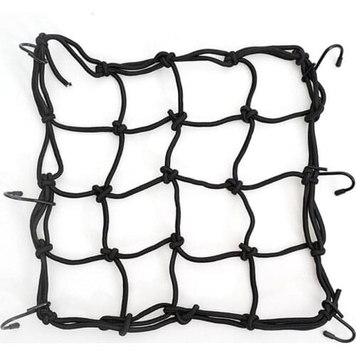 6 Hooks 29*29cm Motorcycle Mesh Net Bag Luggage Cargo Bungee Net Bag Storage Carrier Bag Helmet Holder For Motorcycle Scooter