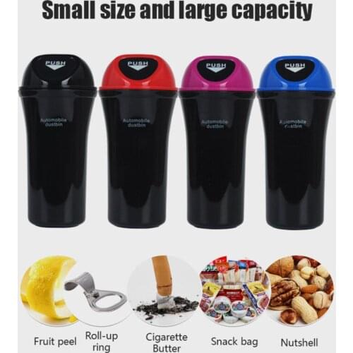 Car Accessorie Multi-function Vehicle Storage Box Car Trash Can Vehicle Door Seat Back Visor Trash Can Organizer Garbage Holder