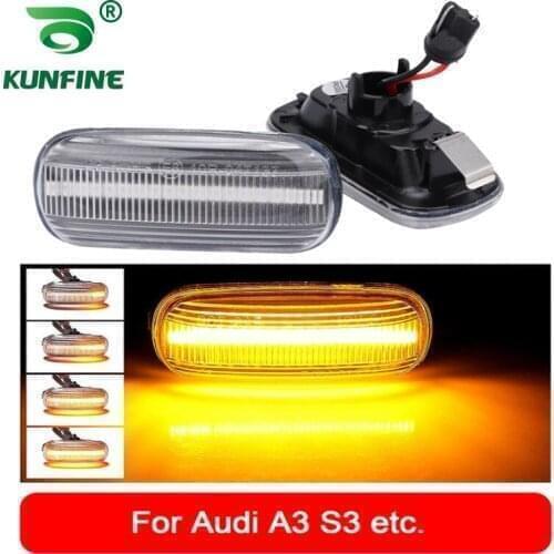 Car Led Side Marker Flowing Water Flicker Turn Light for Audi A3 S3 8P A4 S4 RS4 B6 B7 A4 S4 RS4 B8 A8 TT OEM No. 8E0 949 127
