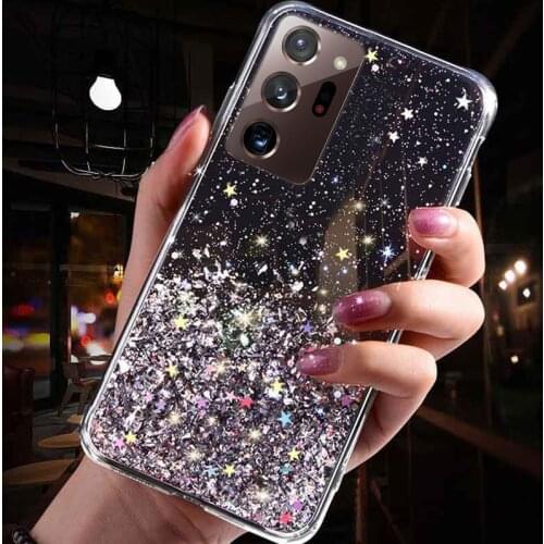 Glitter Case For Samsung Galaxy S21 Ultra Cases Cover On Samsung S21 Plus S 21 S20 FE A52 A71 A51 A70 A50 A21S A12 A72 A32 Cover