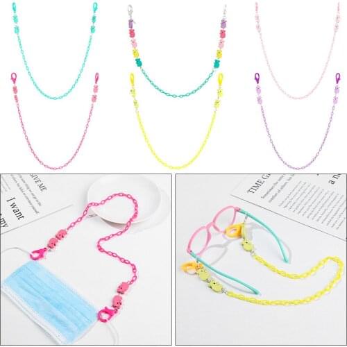 Chain Holder Sunglasses Lanyard Eyeglass Cord Eyeglass Chain Mask Lanyard Mask Necklace Cartoon Koala Glasses Chain