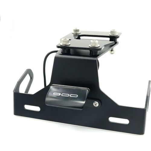 For KAWASAKI Z900 Motorcycle Tail Tidy Fender Eliminator Registration License Plate Holderframe LED Light green 2017 2019 logo