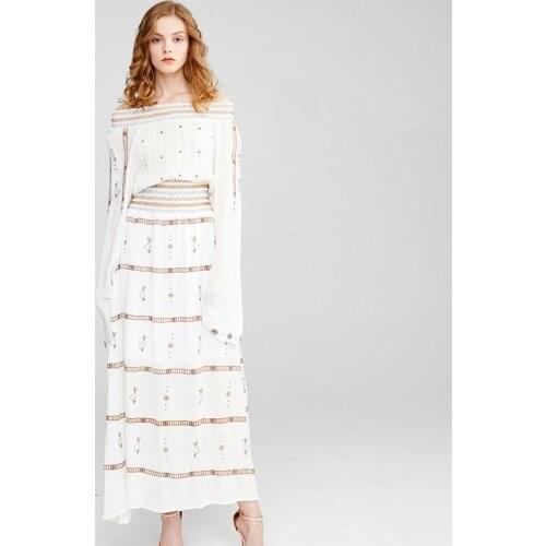 Summer new type travel holiday Bohemian beach one word gets dress ethical wind to restore ancient ways long paragraph dress