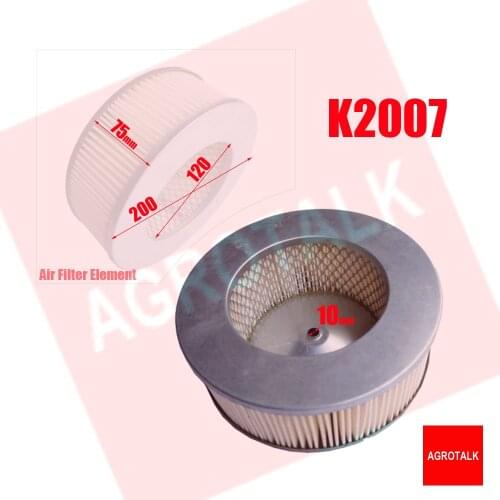 K2007 air filter element , suitable for Weifang WEICHAI K4100D series engine for generator set 30KW 40KW , Part number