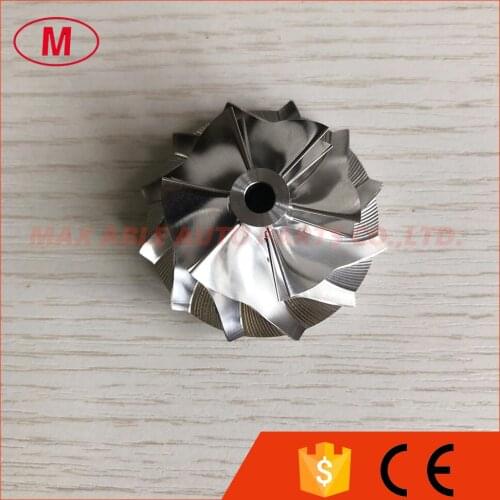 GT15-25 6+6 blades 34.10/46.00mm performance turbo billet/milling/aluminum 2618 compressor wheel for 737686-0002/767686-0002