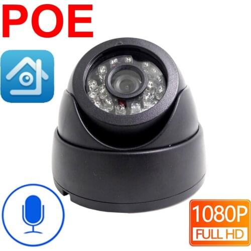 POE Ip Camera 1080P Cctv Security Video Surveillance 2MP Infrared Home Surveillance Indoor Onvif Night Vision Audio Dome Camera
