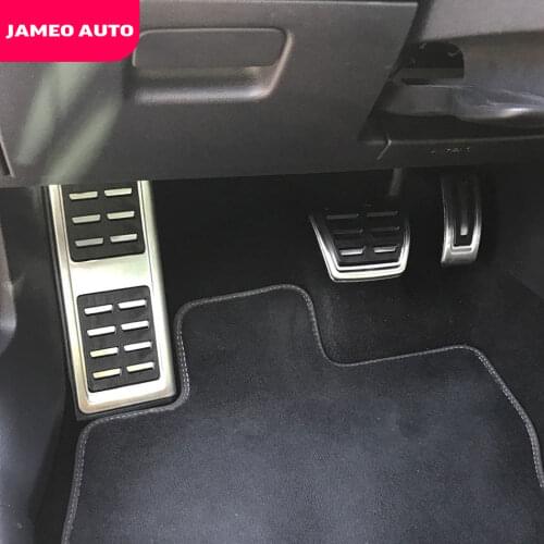 Jameo Auto AT MT Auto Pedals for Audi RS3 RS 3 2016 - 2021 LHD Accessories Car Fuel Brake Pedal Rest Foot Pedal Protection Cover