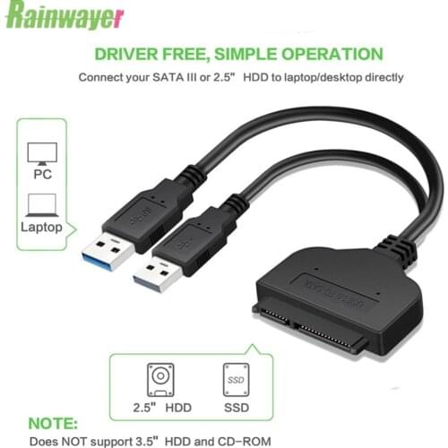 Usb Sata Cable Sata 3 To Usb 3.0 Adapter Computer Cables Connectors Usb Sata Adapter Cable Support 2.5 Inches Ssd Hdd Hard Drive