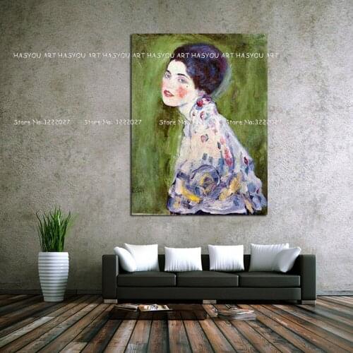 Canvas Painting Wall Art Pictures handpainte colorful woman on canvas no frame home decor Wall poster decoration for living room